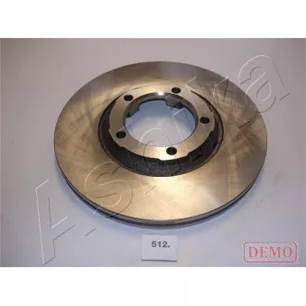 Jeu de 2 disques de frein avant ASHIKA 60-05-512C