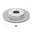 Jeu de 2 disques de frein avant ASHIKA 60-05-544 - Visuel 1