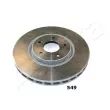 Jeu de 2 disques de frein avant ASHIKA 60-05-549 - Visuel 1