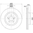 Jeu de 2 disques de frein avant ASHIKA 60-07-715C - Visuel 2