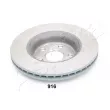 Jeu de 2 disques de frein avant ASHIKA 60-09-916 - Visuel 2