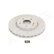 Jeu de 2 disques de frein avant ASHIKA 60-09-926 - Visuel 1