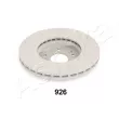 Jeu de 2 disques de frein avant ASHIKA 60-09-926 - Visuel 2