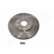 Jeu de 2 disques de frein avant ASHIKA 60-09-996 - Visuel 1