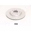 Jeu de 2 disques de frein avant ASHIKA 60-0H-H04 - Visuel 1