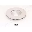Jeu de 2 disques de frein avant ASHIKA 60-0H-H04 - Visuel 2