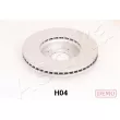 Jeu de 2 disques de frein avant ASHIKA 60-0H-H04C - Visuel 2