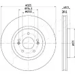 Jeu de 2 disques de frein avant ASHIKA 60-0H-H34C - Visuel 2