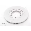 Jeu de 2 disques de frein avant ASHIKA 60-0K-K22 - Visuel 1