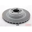Jeu de 2 disques de frein avant ASHIKA 60-0L-L03C - Visuel 1