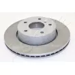 Jeu de 2 disques de frein avant ASHIKA 60-0L-L07C - Visuel 1