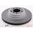 Jeu de 2 disques de frein avant ASHIKA 60-0L-L11C - Visuel 1