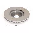 Jeu de 2 disques de frein avant ASHIKA 60-0L-L14 - Visuel 2