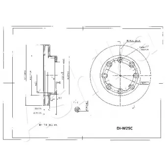 Jeu de 2 disques de frein avant ASHIKA 60-0W-W25C