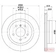 Jeu de 2 disques de frein arrière ASHIKA 61-00-011C - Visuel 1
