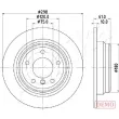 Jeu de 2 disques de frein arrière ASHIKA 61-00-011C - Visuel 2