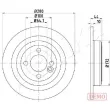 Jeu de 2 disques de frein arrière ASHIKA 61-00-0135C - Visuel 1