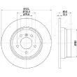 Jeu de 2 disques de frein arrière ASHIKA 61-00-0137 - Visuel 2