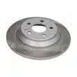 Jeu de 2 disques de frein arrière ASHIKA 61-00-0531C - Visuel 1