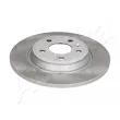 Jeu de 2 disques de frein arrière ASHIKA 61-00-0909C - Visuel 1