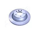 Jeu de 2 disques de frein arrière ASHIKA 61-00-0934C - Visuel 1