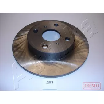 Jeu de 2 disques de frein arrière ASHIKA