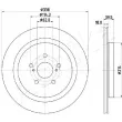 Jeu de 2 disques de frein arrière ASHIKA 61-02-267C - Visuel 2