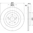Jeu de 2 disques de frein arrière ASHIKA 61-02-273C - Visuel 2