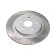 Jeu de 2 disques de frein arrière ASHIKA 61-02-275C - Visuel 1
