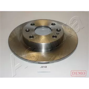 Jeu de 2 disques de frein arrière ASHIKA 61-03-312C