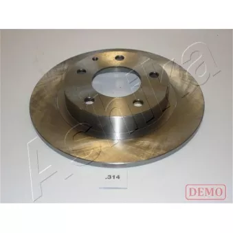 Jeu de 2 disques de frein arrière ASHIKA 61-03-314C