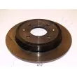 Jeu de 2 disques de frein arrière ASHIKA 61-04-417 - Visuel 1