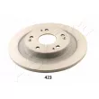 Jeu de 2 disques de frein arrière ASHIKA 61-04-423 - Visuel 1