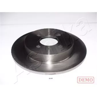 Jeu de 2 disques de frein arrière ASHIKA 61-05-514C
