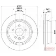 Jeu de 2 disques de frein arrière ASHIKA 61-0L-L11C - Visuel 3