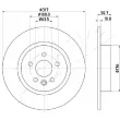 Jeu de 2 disques de frein arrière ASHIKA 61-0L-L14C - Visuel 2