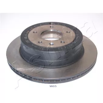 Jeu de 2 disques de frein arrière ASHIKA 61-0W-W05