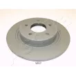 Jeu de 2 disques de frein arrière ASHIKA 61-0W-W07 - Visuel 1