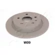 Jeu de 2 disques de frein arrière ASHIKA 61-0W-W09 - Visuel 1