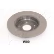 Jeu de 2 disques de frein arrière ASHIKA 61-0W-W09 - Visuel 2