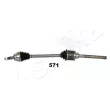 Arbre de transmission avant droit ASHIKA 62-05-571 - Visuel 1