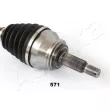 Arbre de transmission avant droit ASHIKA 62-05-571 - Visuel 3