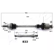 Arbre de transmission ASHIKA 62-08-833 - Visuel 2
