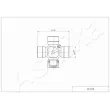Joint, arbre longitudinal ASHIKA 66-00-012 - Visuel 2