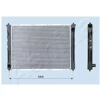 Radiateur, refroidissement du moteur ASHIKA RDA012042