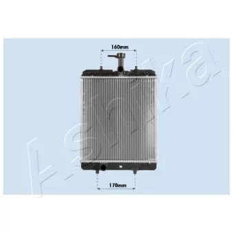 Radiateur, refroidissement du moteur ASHIKA RDA033068