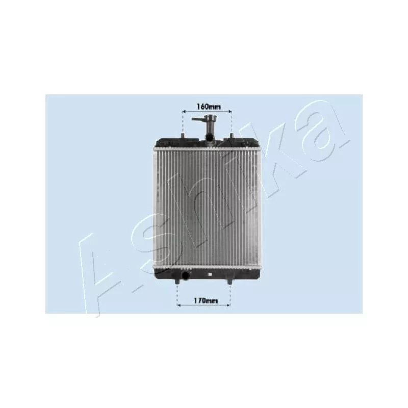 Radiateur, refroidissement du moteur ASHIKA RDA033068