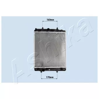 Radiateur, refroidissement du moteur ASHIKA RDA033069