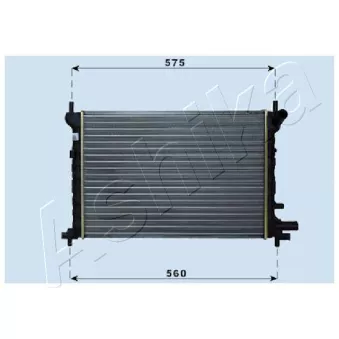 Radiateur, refroidissement du moteur ASHIKA RDA053061