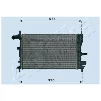 Radiateur, refroidissement du moteur ASHIKA RDA053062